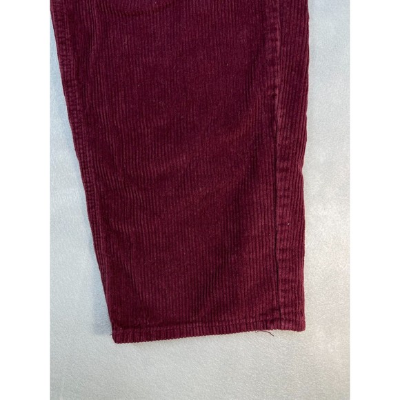 Empyre Pants Mens Size 28x27 Maroon Corduroy Relaxed Baggy Skate Y2K - Picture 3 of 12
